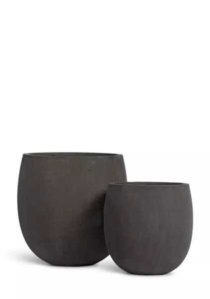 Кашпо TREEZ ERGO, Concrete, Чаша, Тёмно-коричневый кортен