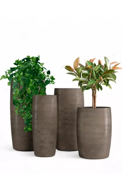 Кашпо CONCRETIKA CIGAR SMOKEY GREY