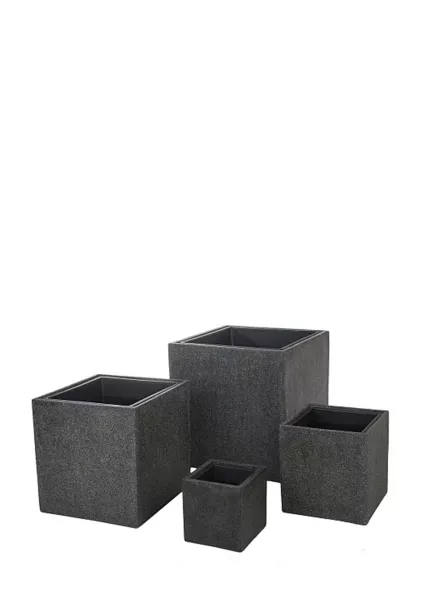Кашпо Nobilis Marco "Rock2-grey Cube"