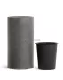 Кашпо TREEZ Effectory, Высокий цилиндр, темно-серый бетон