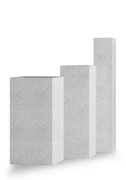 Кашпо CONCRETIKA COLONNA EGG WHITE