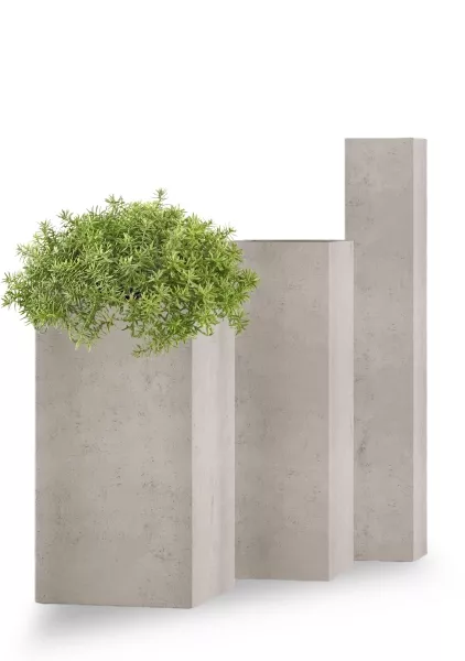 Кашпо CONCRETIKA COLONNA CONCRETE WHITE