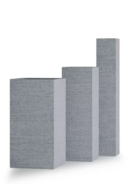 Кашпо CONCRETIKA COLONNA EROSIA WHITE