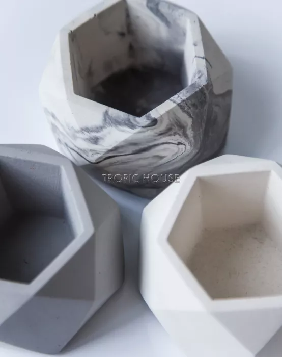 Кашпо бетонное настольное ТН 07