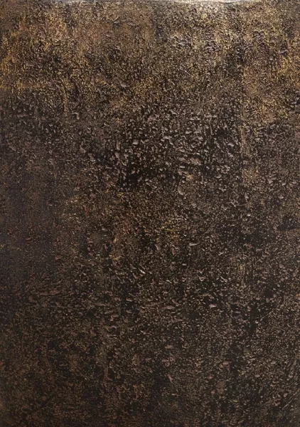 Кашпо TREEZ Effectory, Конус-чаша, Rough с золотой патиной