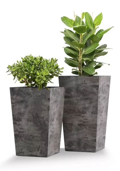 Кашпо CONCRETIKA CONIC CONCRETE GREY DARK