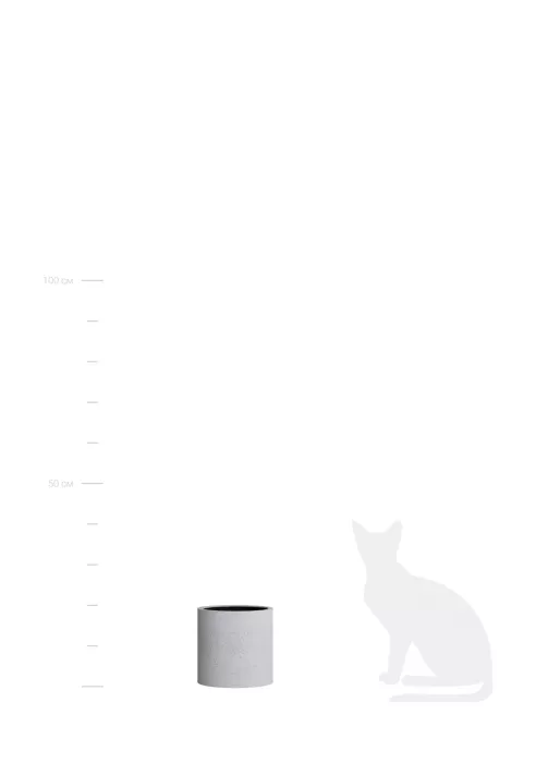 Кашпо CONCRETIKA CYLINDER EGG WHITE