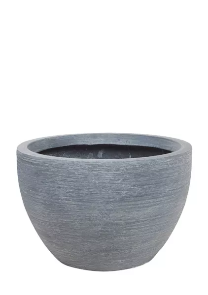 Кашпо Nobilis Marco Stone graphite Round