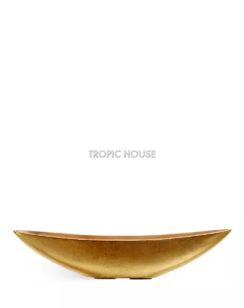 Кашпо TREEZ Effectory, Ваза-Лодка, Сусальное золото