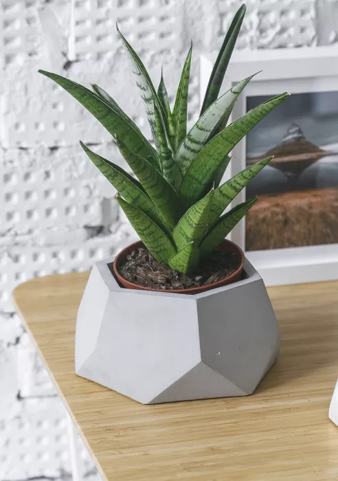 Кашпо бетонное настольное ТН 07