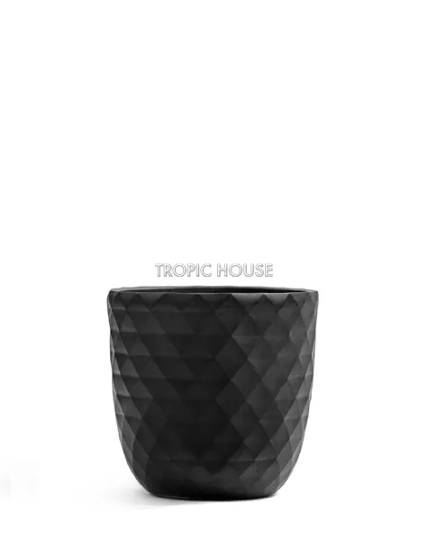 Кашпо TREEZ ERGO, Чаша-конус, Антрацит