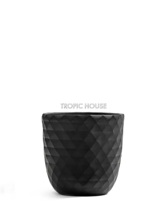 Кашпо TREEZ ERGO, Чаша-конус, Антрацит