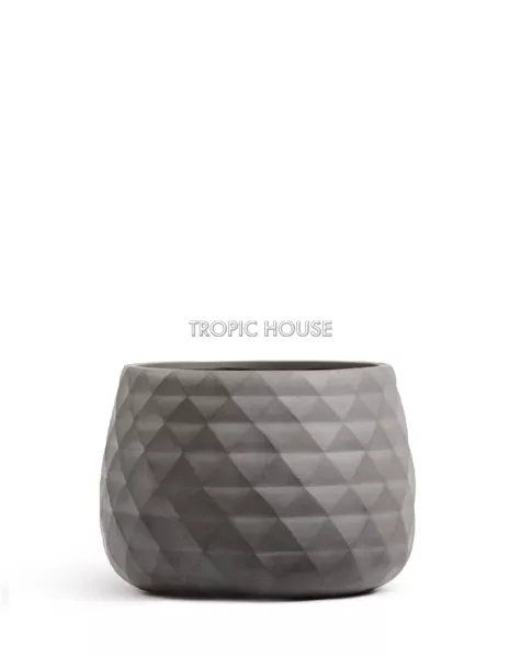 Кашпо TREEZ ERGO, Низкая чаша, Мокко
