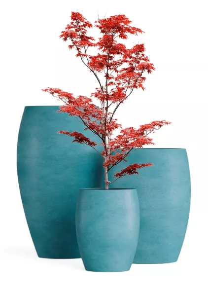 Кашпо CONCRETIKA OVAL CLOUDY BLUE