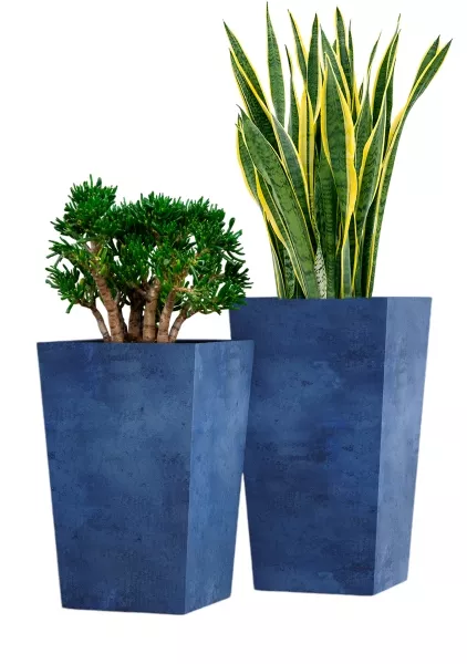 Кашпо CONCRETIKA CONIC BLUEBERRY