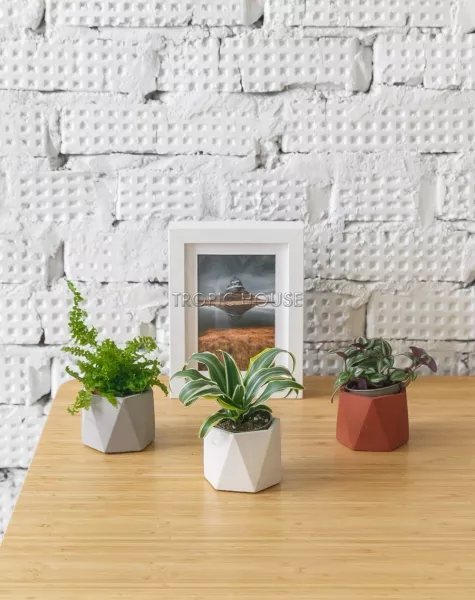 Кашпо бетонное настольное ТН 18