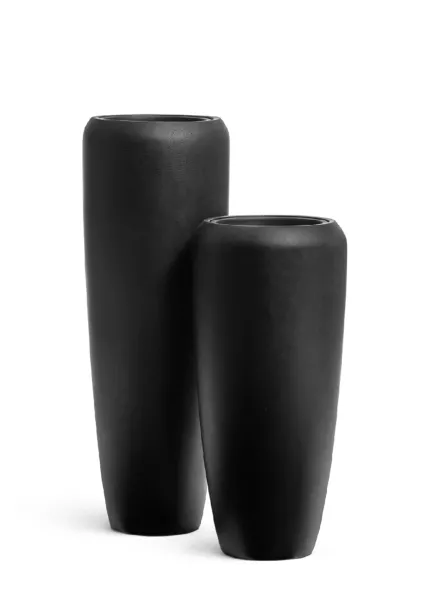 Кашпо TREEZ Effectory, Высокий конус Design, Антрацит