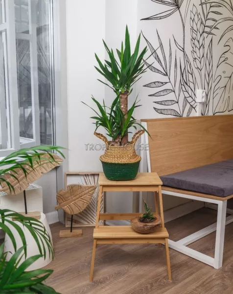 Корзина малая зеленый/крафт