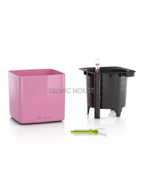 Кашпо LECHUZA CUBE Glossy Kiss 14х13.5 см
