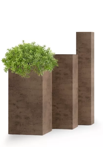 Кашпо CONCRETIKA COLONNA SMOKEY GREY