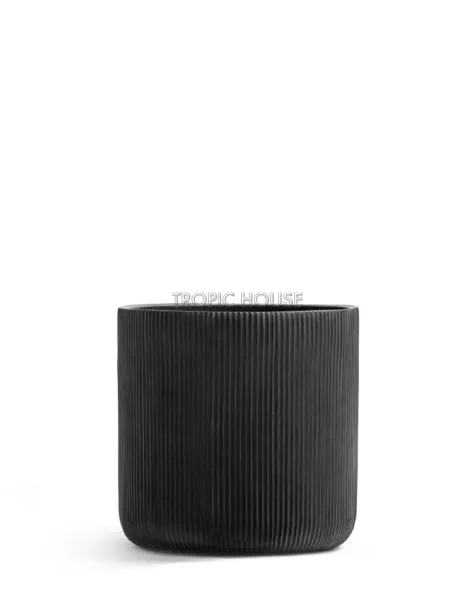 Кашпо TREEZ ERGO, Средний цилиндр, Антрацит