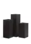 Кашпо TREEZ Effectory, Black Stone, Высокий куб, Антрацит