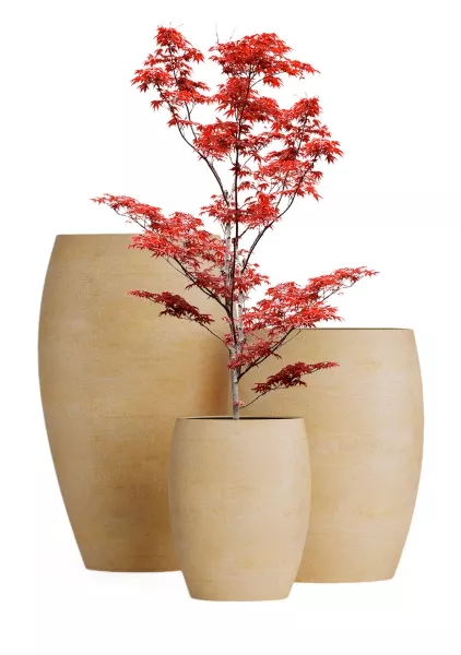 Кашпо CONCRETIKA OVAL LEMON CLAY