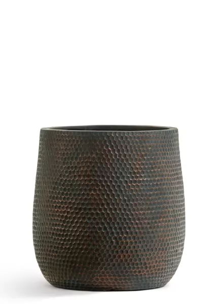 Кашпо TREEZ ERGO, Чаша, Окись с золотой патиной