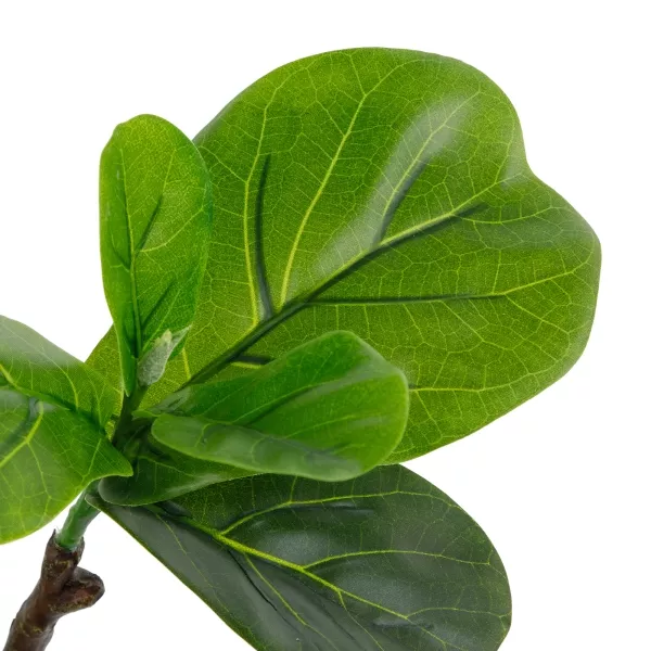 Дерево искусственное в кашпо "Фикус Лирата люкс", Н120 см, 69 листьев