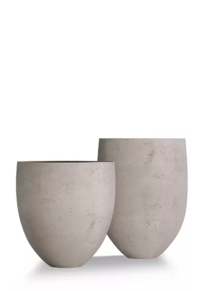 Кашпо CONCRETIKA BARREL CONCRETE WHITE