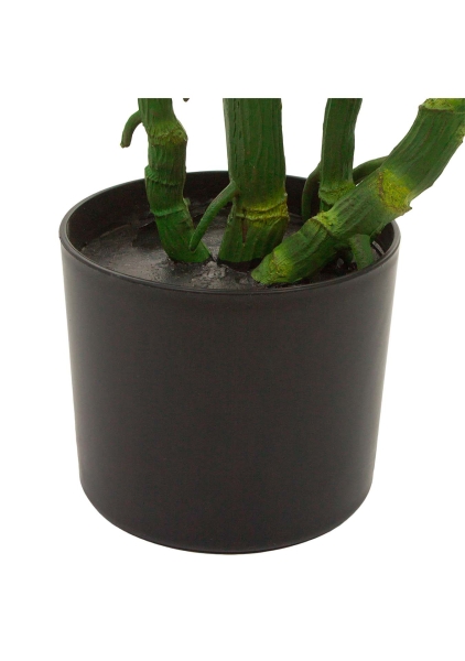 Растение искусственное в кашпо "Монстера Сплит", H140 см, 21 лист