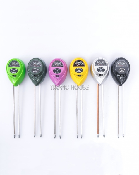 Прибор для измерения влажности почвы, черный (круглый)