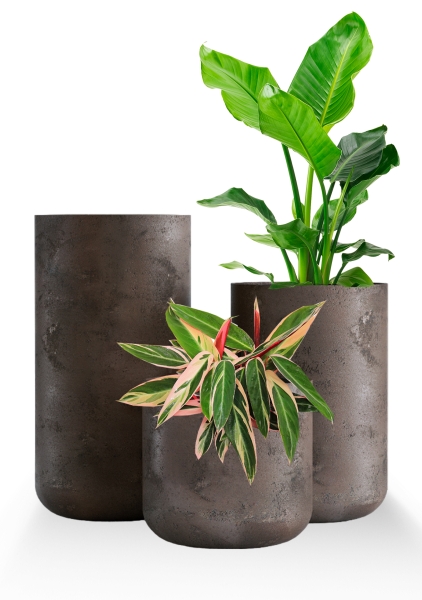 Кашпо CONCRETIKA TOPPER TAUPE CONCRETE