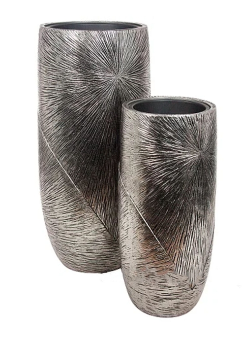Кашпо Nobilis Marco Pa-darksilver Sunrays Vase