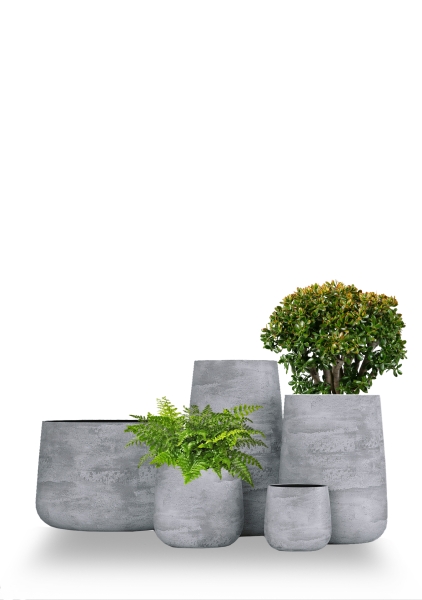 Кашпо CONCRETIKA CONE CONCRETE GREY LIGHT