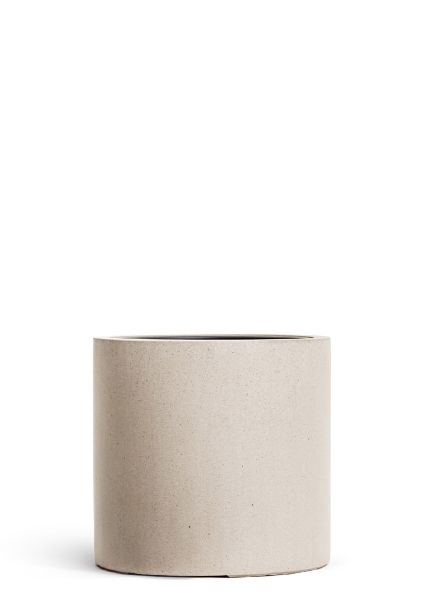 Кашпо TREEZ Effectory, Цилиндр, Белый песок