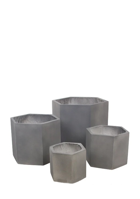 Кашпо Nobilis Marco Stone graphite Prism