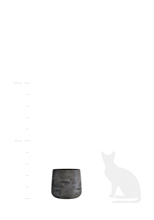 Кашпо CONCRETIKA CONE CONCRETE GREY DARK