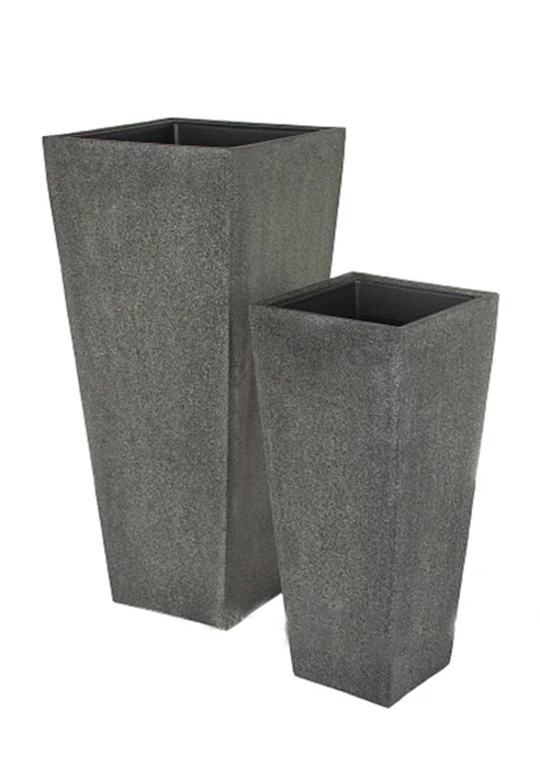 Кашпо Nobilis Marco Rock2-gray Cone прямоугольное