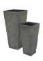 Кашпо Nobilis Marco Rock2-gray Cone прямоугольное