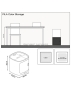 Кашпо LECHUZA PILA Color Storage 35х33 см