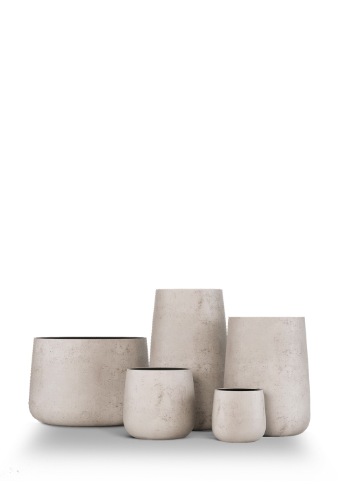 Кашпо CONCRETIKA CONE CONCRETE WHITE