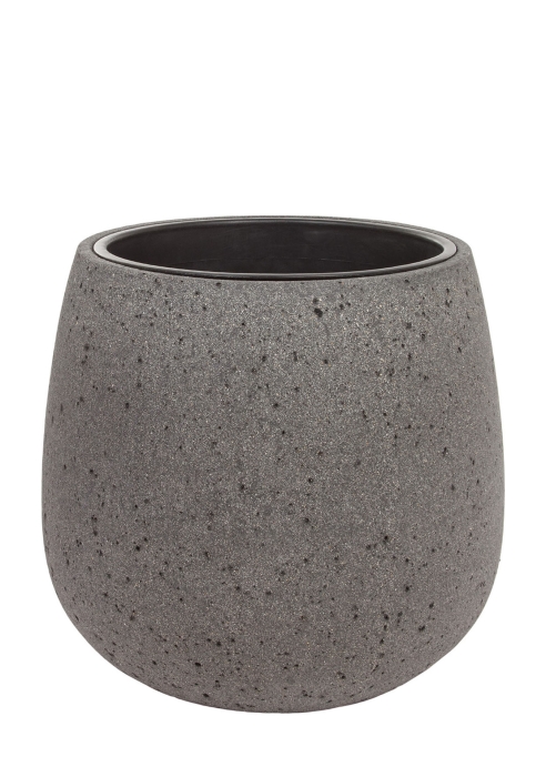 Кашпо Nobilis Marco "Plain laterite grey Jar" (файкостоун), D52хH50 см
