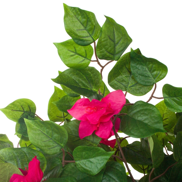 Дерево искусственное в кашпо "Бугенвиллия", H152 см, 720 листьев, 144 цветка