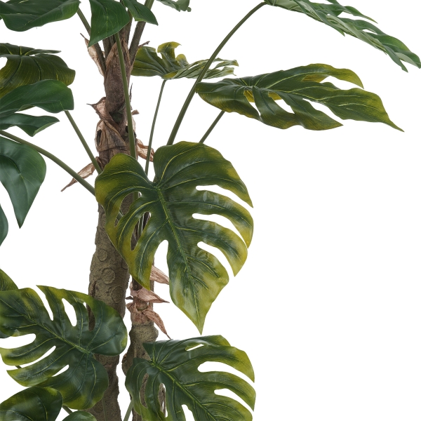 Дерево искусственное в кашпо "Монстера", Н180 см, 22 листа