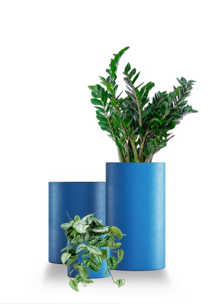 Кашпо CONCRETIKA CYLINDER CLASSIC COBALT