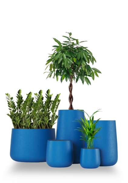 Кашпо CONCRETIKA CONE CLASSIC COBALT