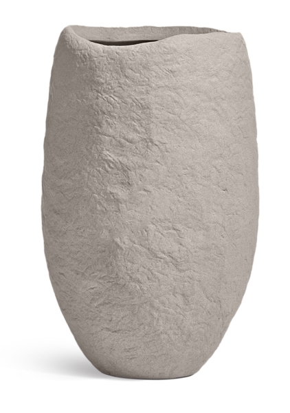 Кашпо TREEZ Effectory, Organic, Высокая чаша, Белый песок