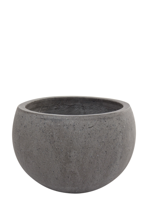 Кашпо Nobilis Marco "Grey Round" (полистоун), D42хH30 см