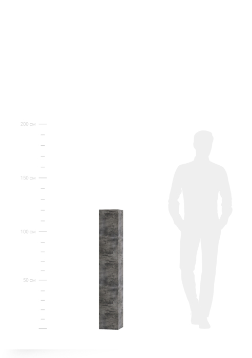 Кашпо CONCRETIKA COLONNA CONCRETE GREY DARK